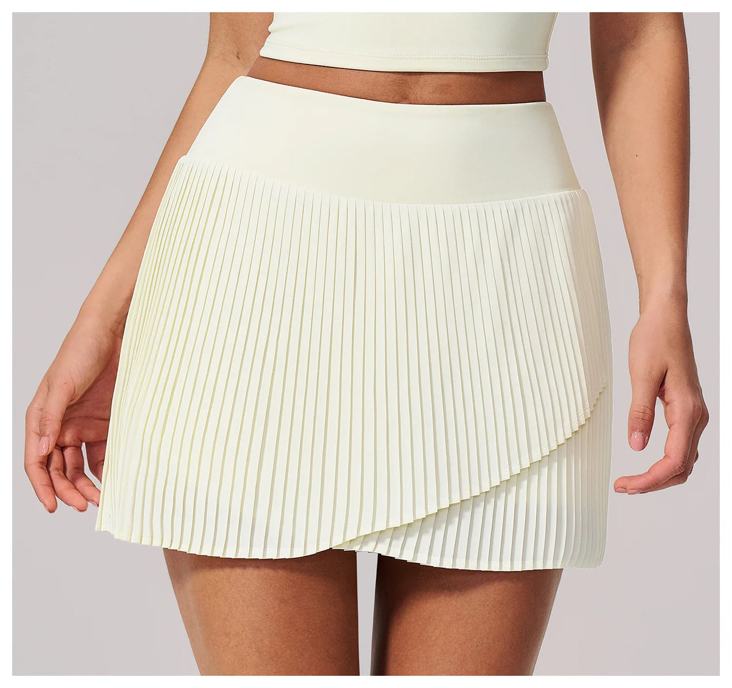 Yoga Pleated Skirt Sports Skirt for Women Quick-drying Badminton Tennis Trousers Skirt Fitness Half-body Pleated Skirt Shorts