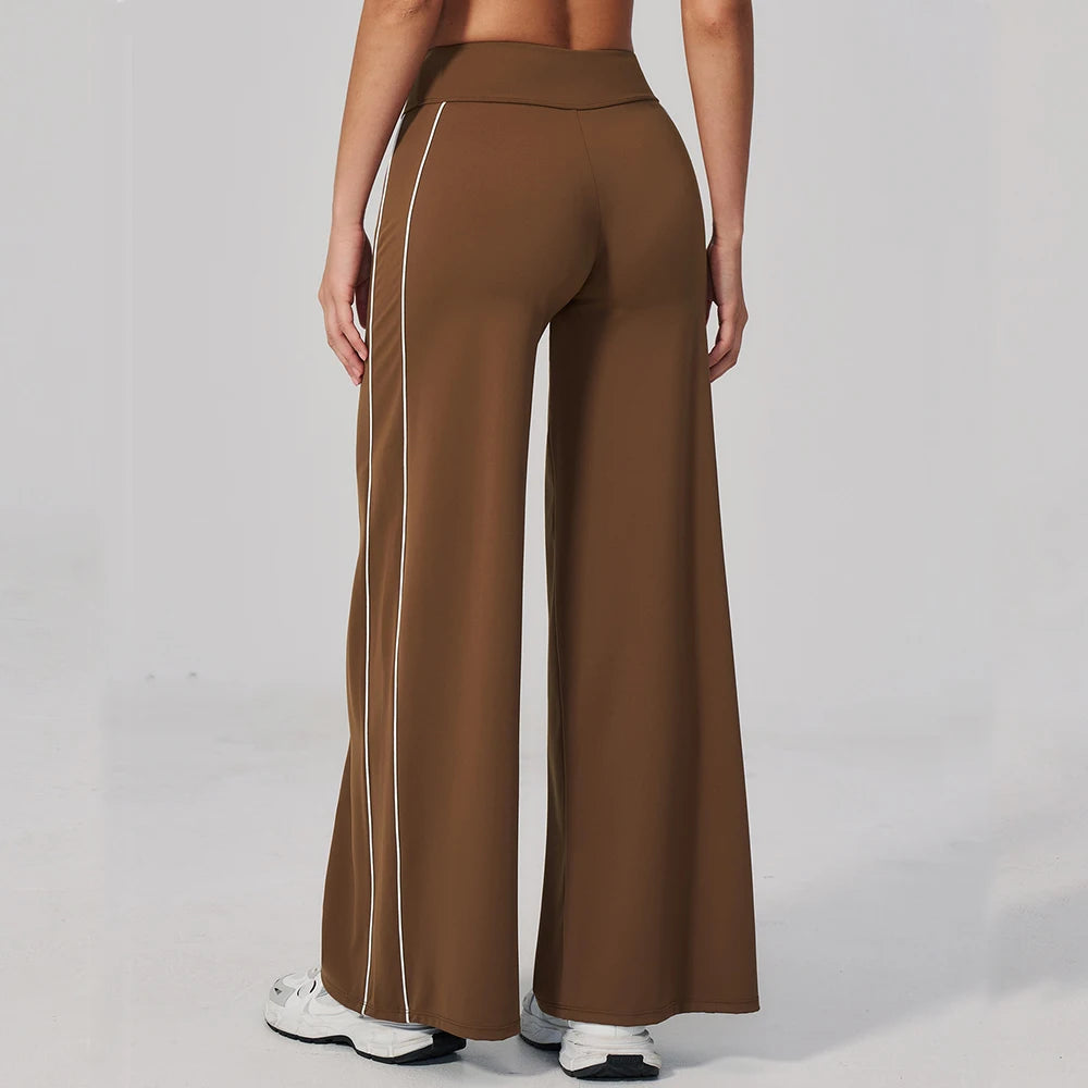 Yoga Pants, Women's Fitness Pants High Waist Straight Leg Wide Leg Pants Casual Pants Sports Outdoor Cycling Running Pants