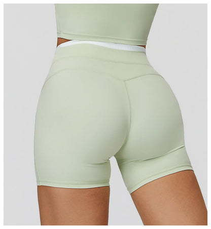 Summer Shorts Women Yoga Shorts High Waist Workout Shorts Fitness Yoga Lift Butt Fitness Yoga Gym Running Short Pants Sportswear