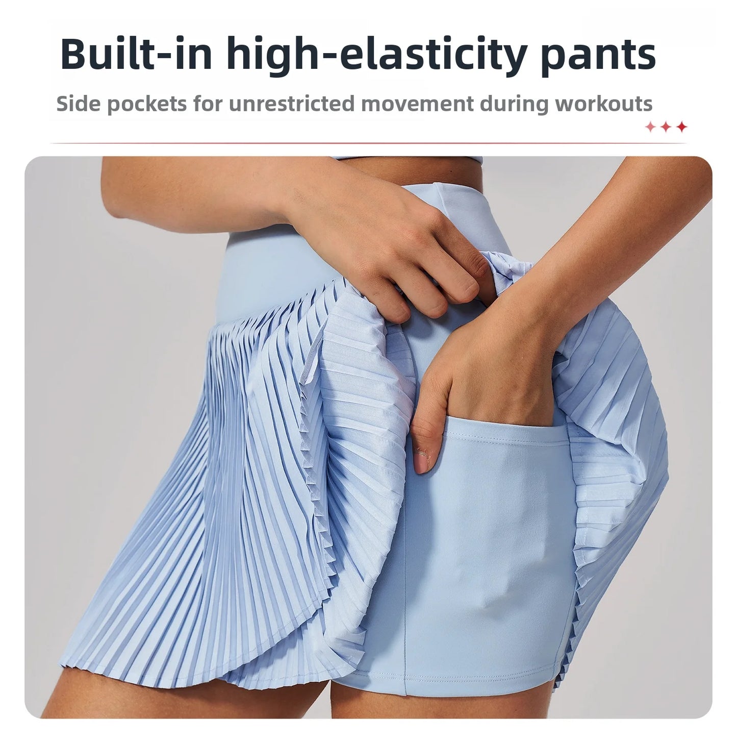 Yoga Pleated Skirt Sports Skirt for Women Quick-drying Badminton Tennis Trousers Skirt Fitness Half-body Pleated Skirt Shorts
