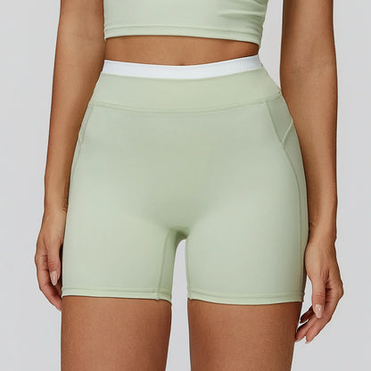 Summer Shorts Women Yoga Shorts High Waist Workout Shorts Fitness Yoga Lift Butt Fitness Yoga Gym Running Short Pants Sportswear
