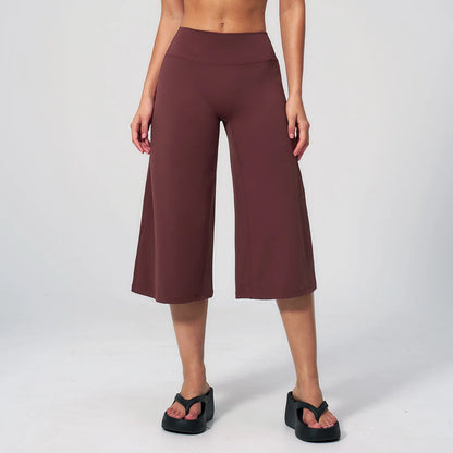 Summer Cropped Pants Yoga Pants Women Gym Workout Running High Waisted Quick Drying Loose Sports Pants Fitness Pants Yoga Pants