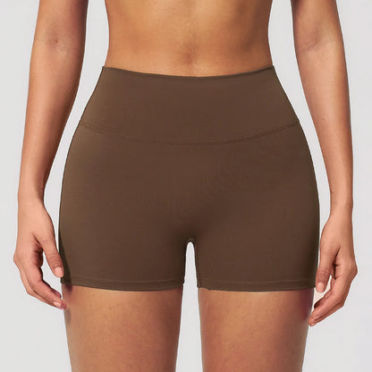 JUREN Yoga Shorts Women Fitness Shorts Running Cycling Shorts Breathable Sports Leggings High Waist Summer Workout Gym Shorts