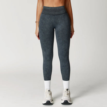 Yoga Pants Seamless Fitness Legging Women Sports Yoga Pant High Waist Ribbed Gym Clothes Fitness Workout Wear Scrunch Bum Tights