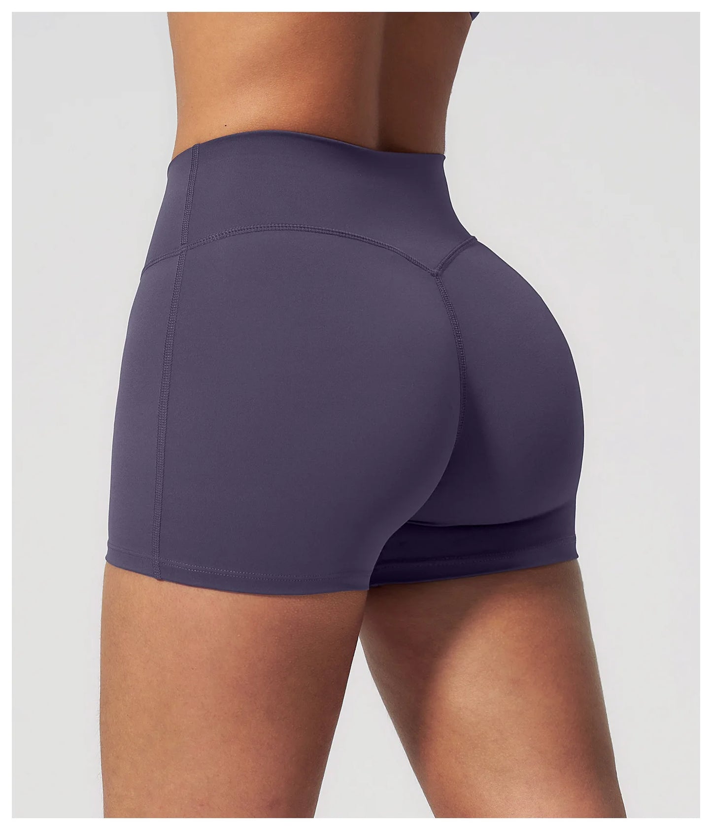 JUREN Yoga Shorts Women Fitness Shorts Running Cycling Shorts Breathable Sports Leggings High Waist Summer Workout Gym Shorts