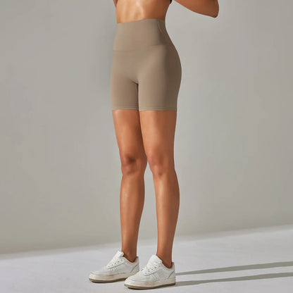 Seamless Yoga Shorts Women Fitness Shorts Running Cycling Shorts Breathable Sports Leggings High Waist Summer Workout Gym Shorts