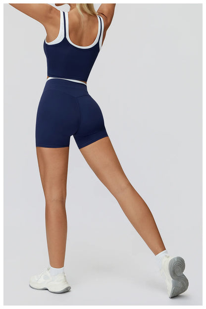 Summer Shorts Women Yoga Shorts High Waist Workout Shorts Fitness Yoga Lift Butt Fitness Yoga Gym Running Short Pants Sportswear