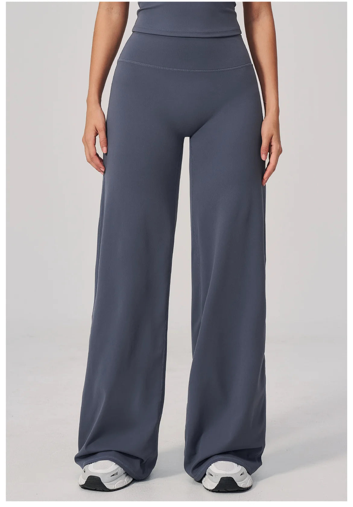 High Waist Wide Leg Yoga Pants Women Butt Lift Workout Trousers Flare Leggings Tummy Control Gym Fitness Straight Leg Bottoms