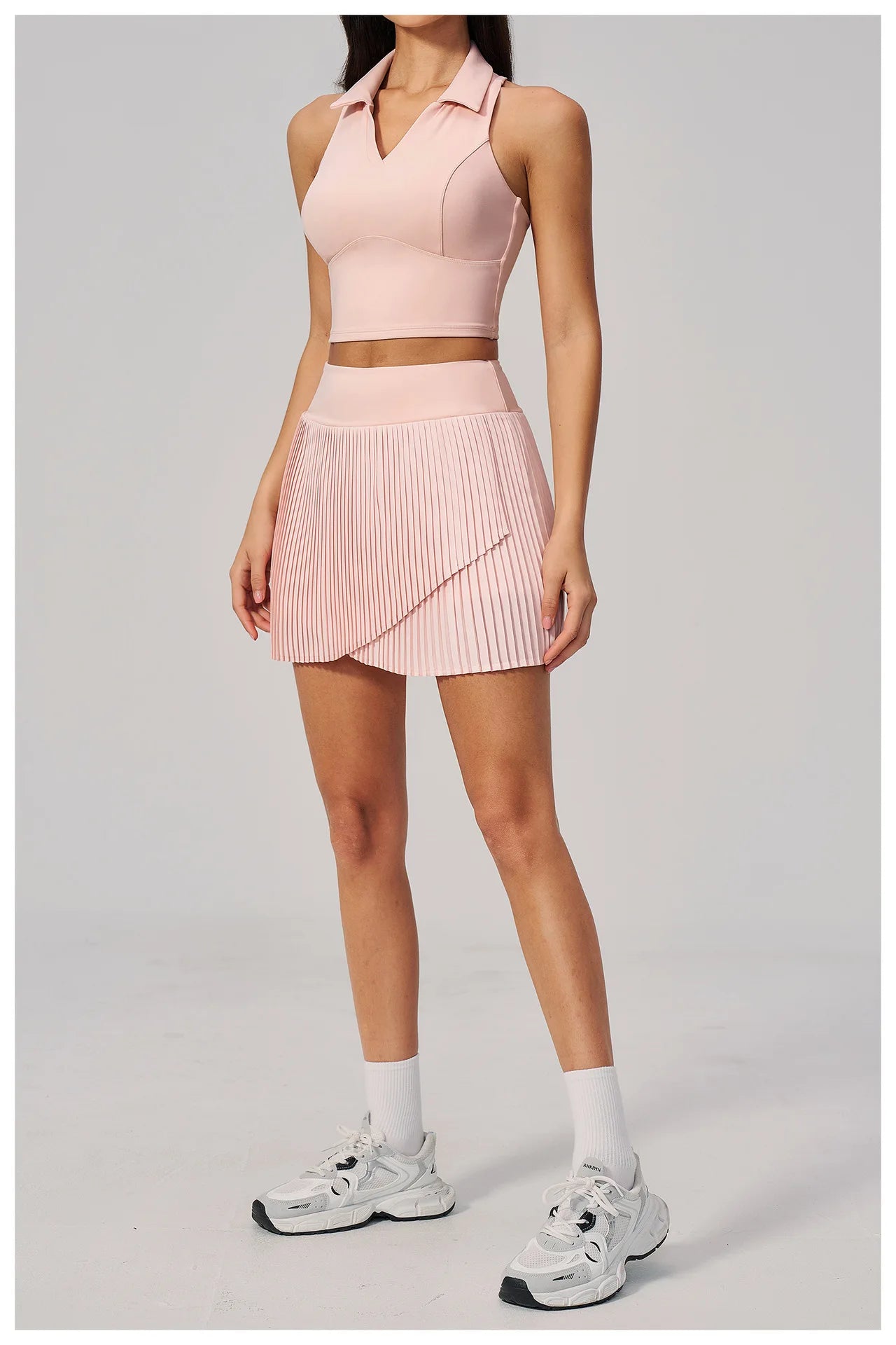 Yoga Pleated Skirt Sports Skirt for Women Quick-drying Badminton Tennis Trousers Skirt Fitness Half-body Pleated Skirt Shorts