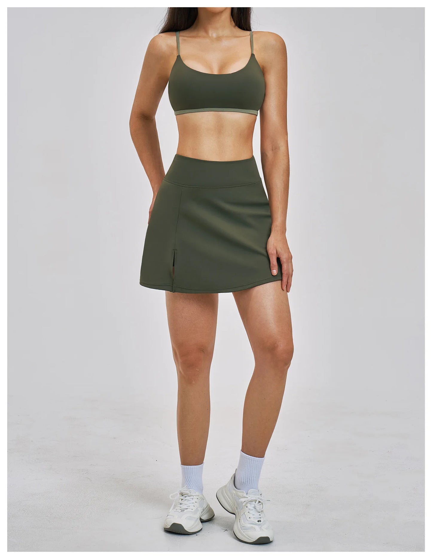 Outdoor Sports Yoga Skirt Women Badminton Tennis Skirt High Waist Breathable Sweat Skirt Active Athletic Yoga Fitness Skirt