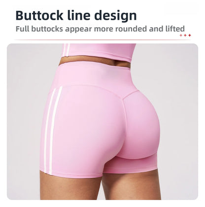 Sports Short Women Yoga Legging Shorts Squat Proof High Waist Fitness Tight Shorts Quick Drying Cycling Shorts Workout Gym Short
