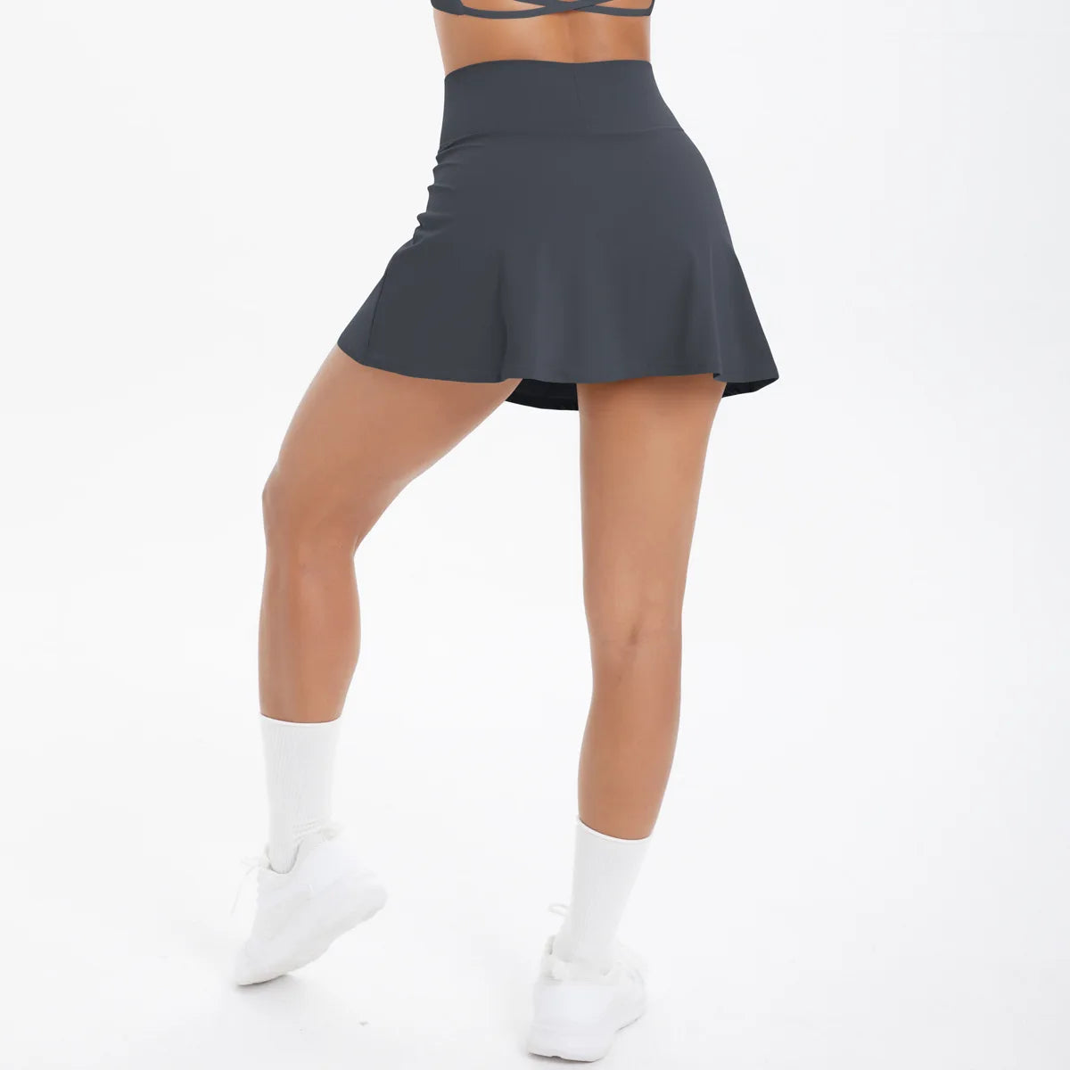 JUREN Sports Yoga Skirts Short Women Golf Tennis Skirts Gym Tennis Skirts Shorts Golf Wear for Women Yoga Running Workout Skirt