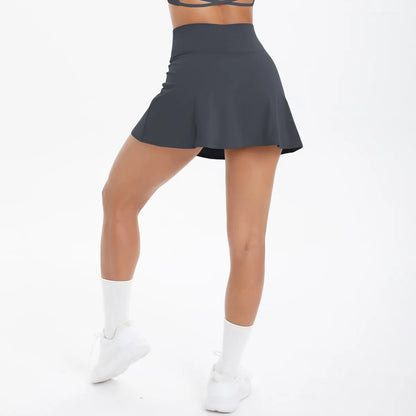 JUREN Sports Yoga Skirts Short Women Golf Tennis Skirts Gym Tennis Skirts Shorts Golf Wear for Women Yoga Running Workout Skirt