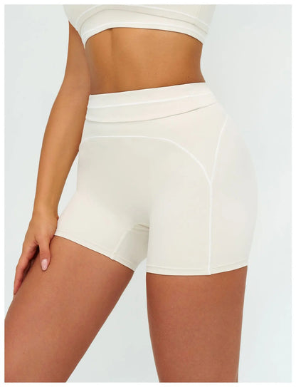 Yoga Shorts Women Fitness Shorts Running Cycling Shorts Breathable Sports Leggings High Waist Tights Workout Gym Summer Shorts