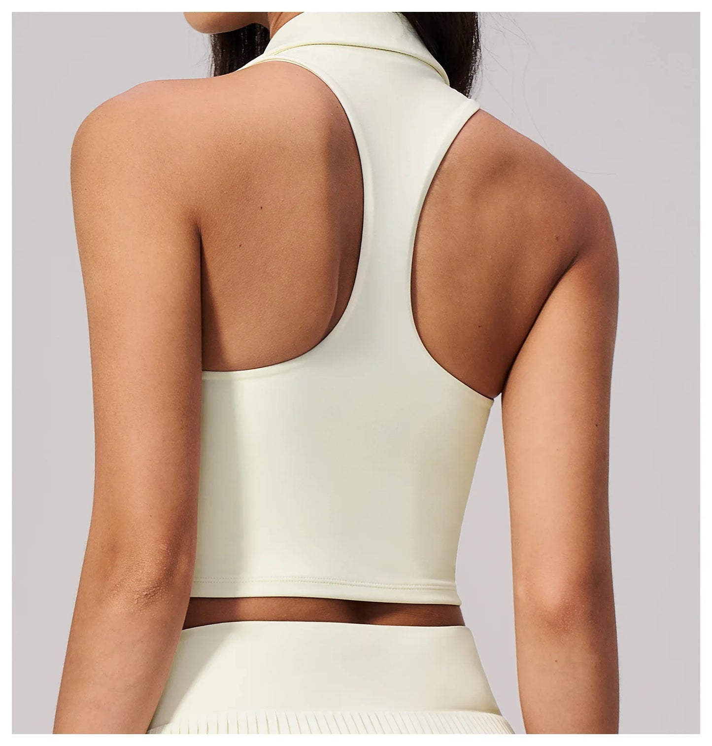 Women's Yoga Tank Push Up Workout Top Quick-Dry Collar Gym Sports Vest Running Female Running Tight Top Women Fitness Underwear