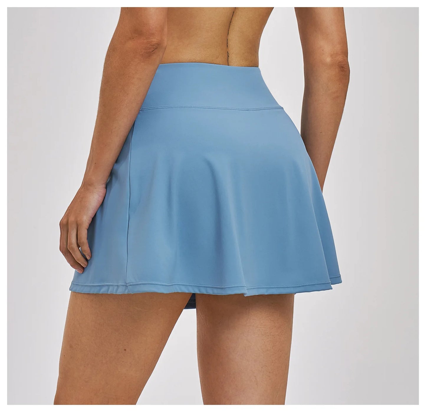Outdoor Sports Yoga Skirt Women Badminton Tennis Skirt High Waist Breathable Sweat Skirt Active Athletic Yoga Fitness Skirt