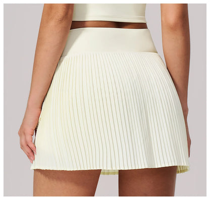 Yoga Pleated Skirt Sports Skirt for Women Quick-drying Badminton Tennis Trousers Skirt Fitness Half-body Pleated Skirt Shorts