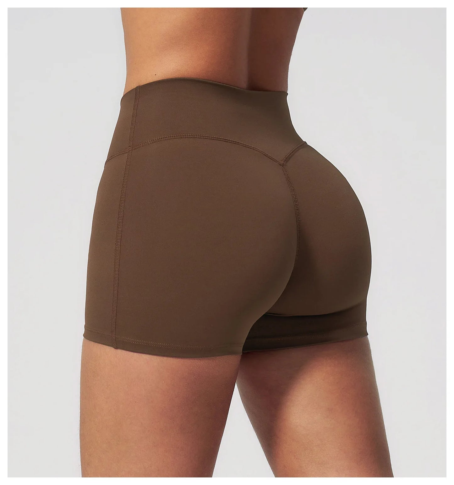 JUREN Yoga Shorts Women Fitness Shorts Running Cycling Shorts Breathable Sports Leggings High Waist Summer Workout Gym Shorts