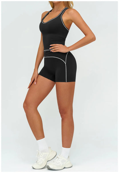 Women's Tank Top Push-Up Sports Bra Hollow Breathable Fitness Underwear Summer Gym Bra Yoga Vest Sexy Running Tops Sportswear