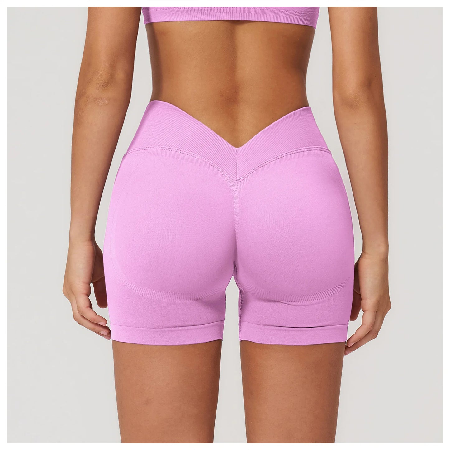 Seamless Yoga Shorts Women High Waist Workout Shorts Fitness Shorts Yoga Lift Butt Fitness Ladies Yoga Gym Running Short Pants