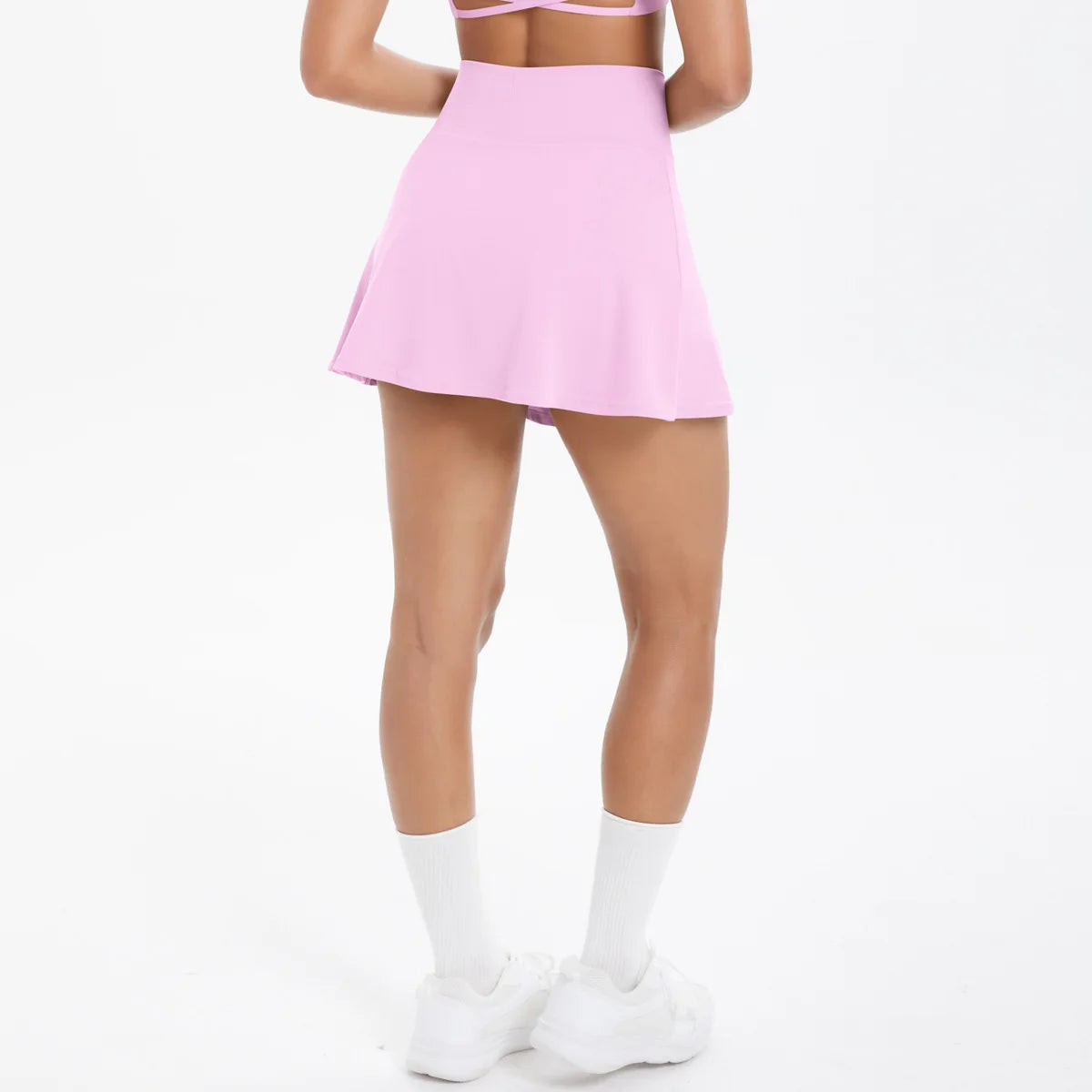 JUREN Sports Yoga Skirts Short Women Golf Tennis Skirts Gym Tennis Skirts Shorts Golf Wear for Women Yoga Running Workout Skirt