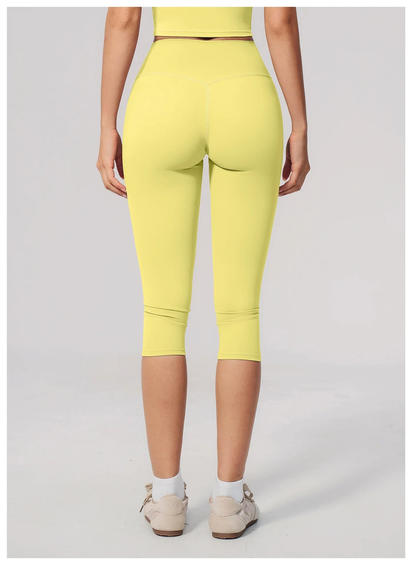 Women's High Waist Yoga Capri Pants Butt Lift Leggings Squat Proof Tummy Control Workout Sports Breathable Running Summer Tights