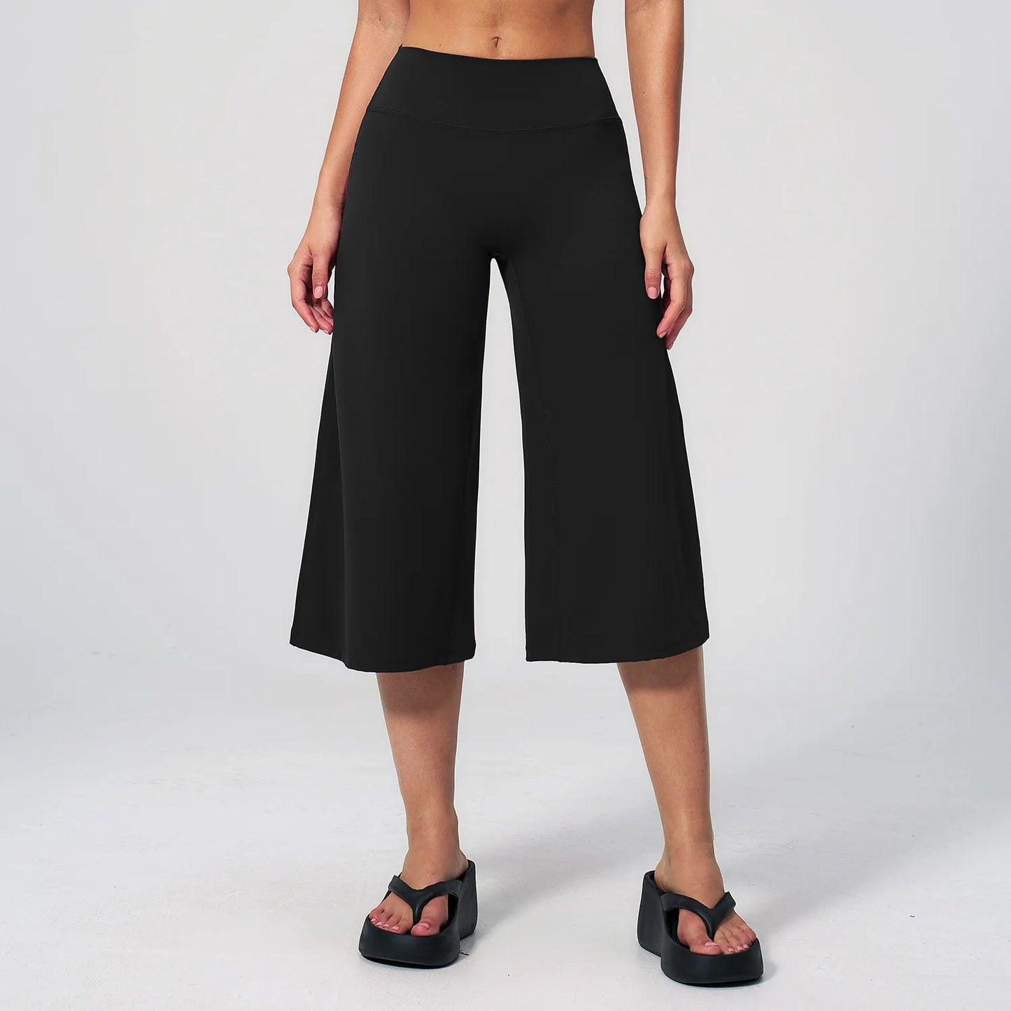 Summer Cropped Pants Yoga Pants Women Gym Workout Running High Waisted Quick Drying Loose Sports Pants Fitness Pants Yoga Pants