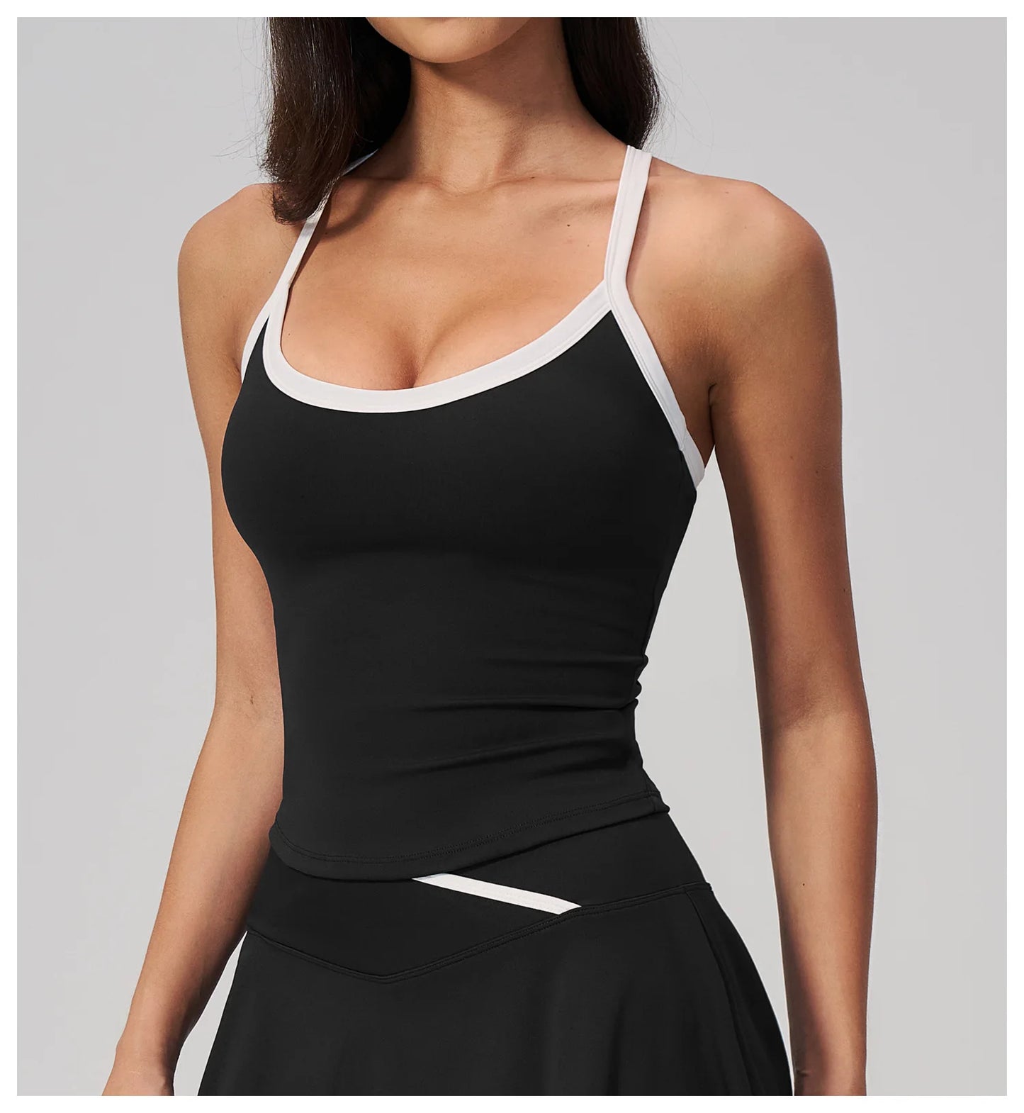 Summer Sports Bra Fitness Vest with Chest Pad Summer Shockproof Bra Nude Feeling Suit Pilates Training Yoga Top Yoga Clothing
