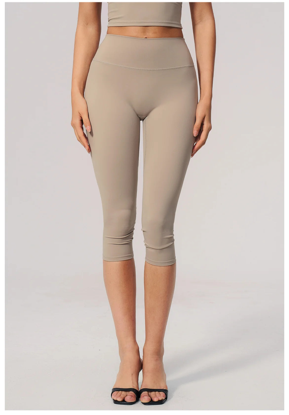 Women's High Waist Yoga Capri Pants Butt Lift Leggings Squat Proof Tummy Control Workout Sports Breathable Running Summer Tights