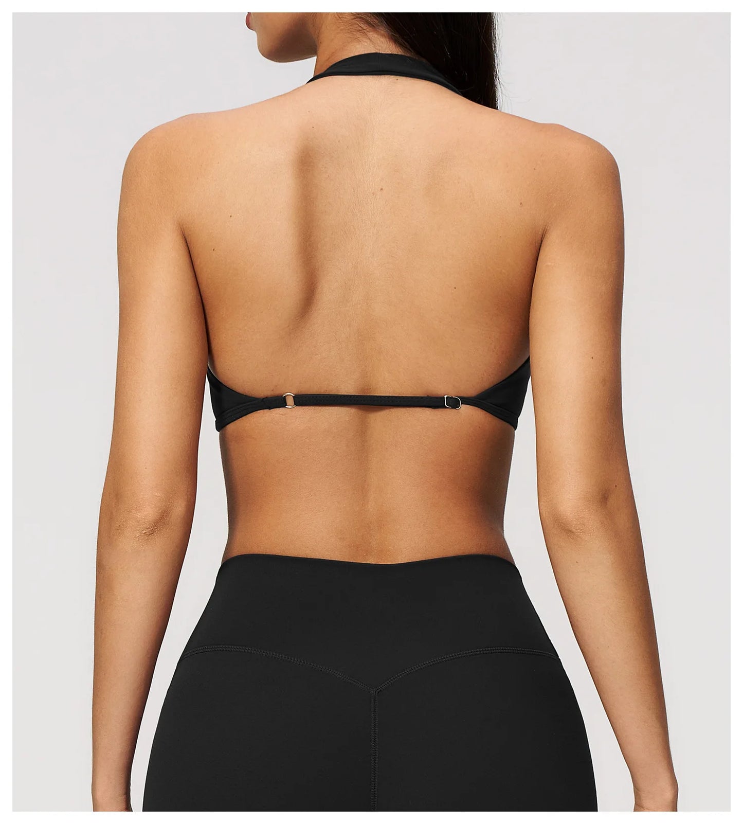 Summer Sports Bra Women Sexy Halter Top High Support Push-up Open Back Gym Wear Impact Fitness Bra Yoga Yops Workout Underwear
