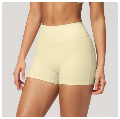 JUREN Yoga Shorts Women Fitness Shorts Running Cycling Shorts Breathable Sports Leggings High Waist Summer Workout Gym Shorts