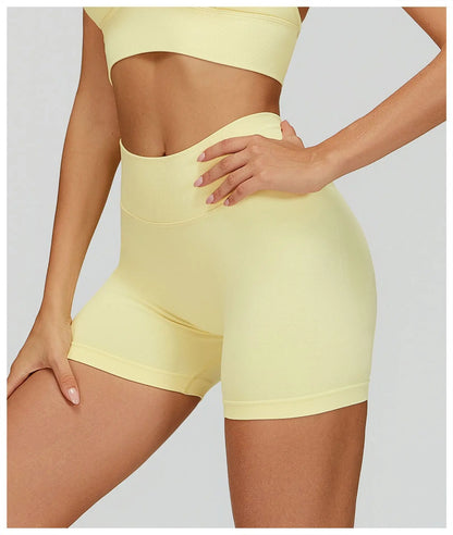 Seamless Yoga Shorts Women High Waist Workout Shorts Fitness Shorts Yoga Lift Butt Fitness Ladies Yoga Gym Running Short Pants