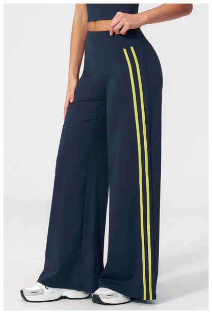 JUREN Straight Leg Bottoms Women's Mid-Waist Yoga Pants Gym Leggings Workout Leggings Naked Feel Pilates Running Sports Trousers