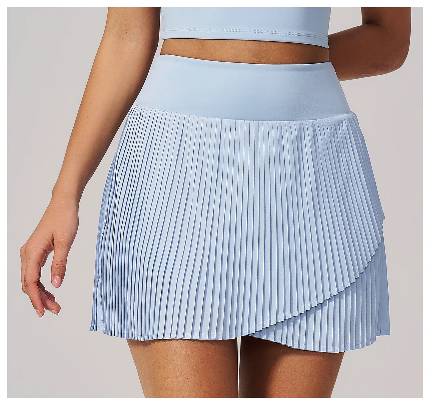 Yoga Pleated Skirt Sports Skirt for Women Quick-drying Badminton Tennis Trousers Skirt Fitness Half-body Pleated Skirt Shorts