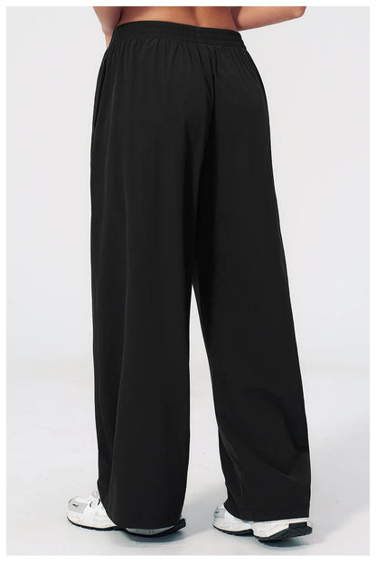 Yoga Pants Women's Sun Protection Pants Contrasting Lines Sports Pants Breathable Uv Resistant Breathable Loose Sports Pants