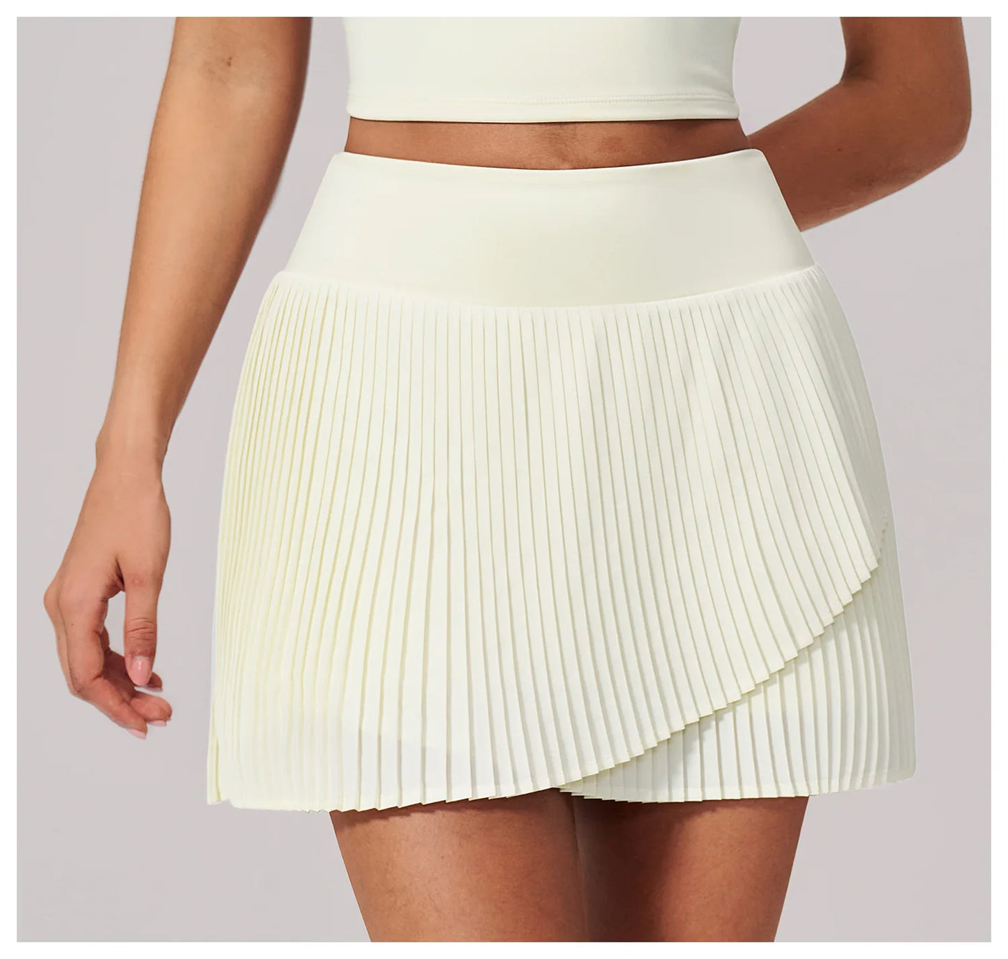 Yoga Pleated Skirt Sports Skirt for Women Quick-drying Badminton Tennis Trousers Skirt Fitness Half-body Pleated Skirt Shorts