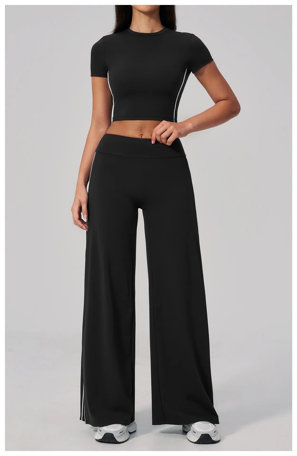Yoga Pants, Women's Fitness Pants High Waist Straight Leg Wide Leg Pants Casual Pants Sports Outdoor Cycling Running Pants