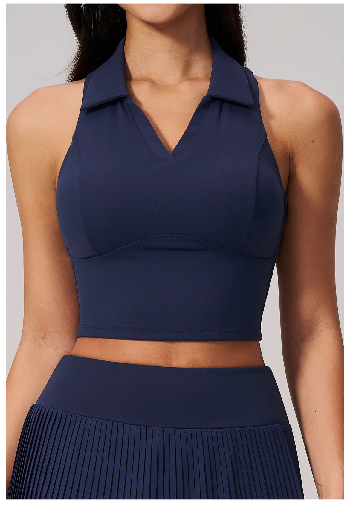 Women's Yoga Tank Push Up Workout Top Quick-Dry Collar Gym Sports Vest Running Female Running Tight Top Women Fitness Underwear