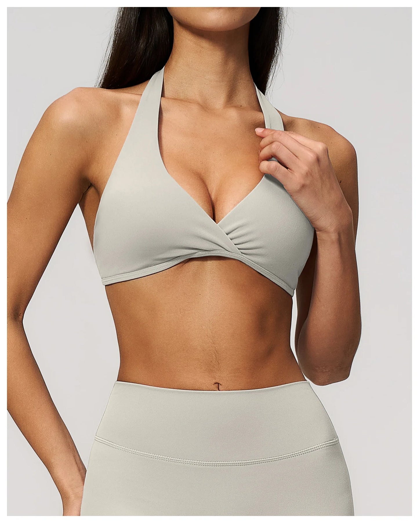 Summer Sports Bra Women Sexy Halter Top High Support Push-up Open Back Gym Wear Impact Fitness Bra Yoga Yops Workout Underwear