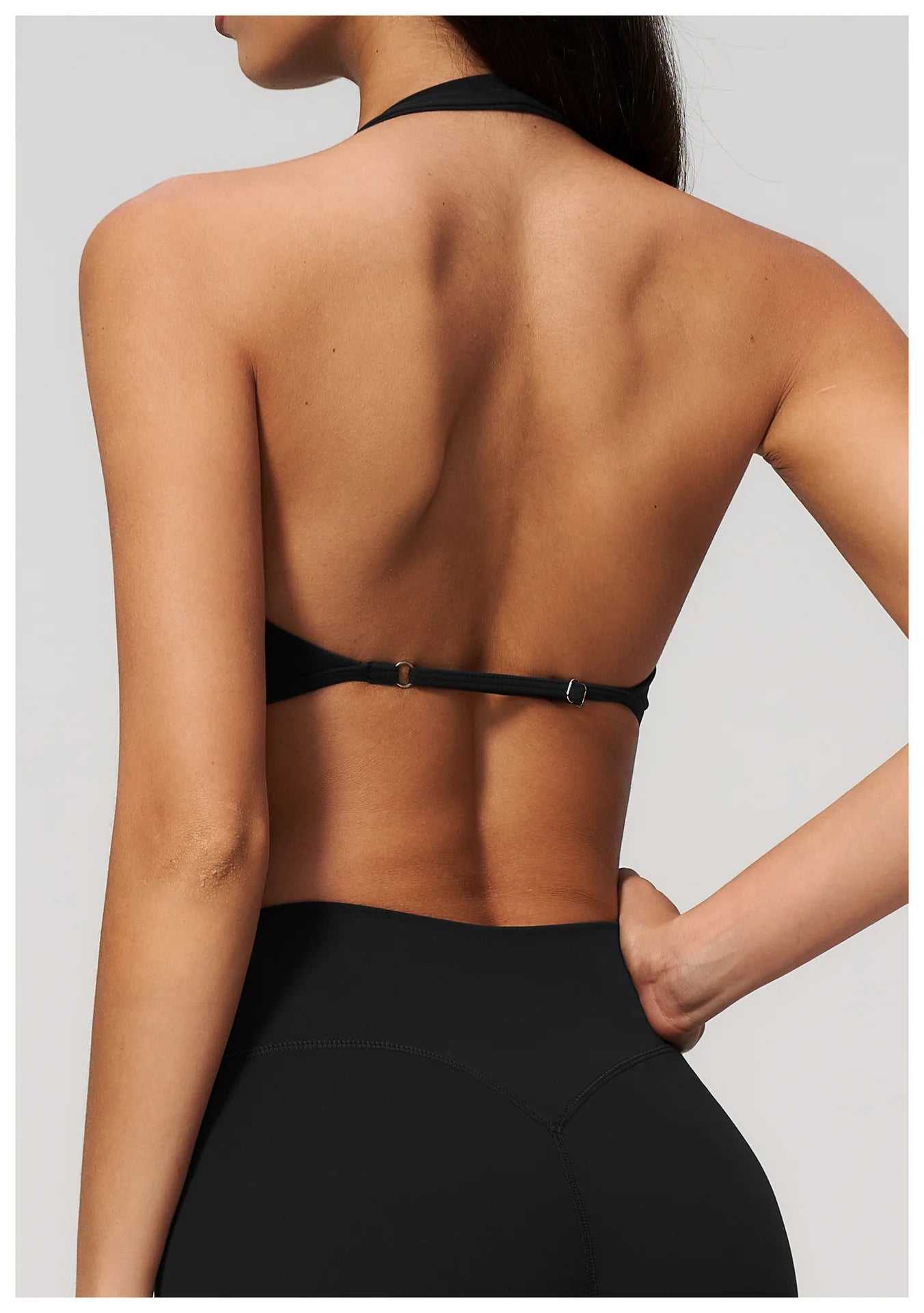 Summer Sports Bra Women Sexy Halter Top High Support Push-up Open Back Gym Wear Impact Fitness Bra Yoga Yops Workout Underwear