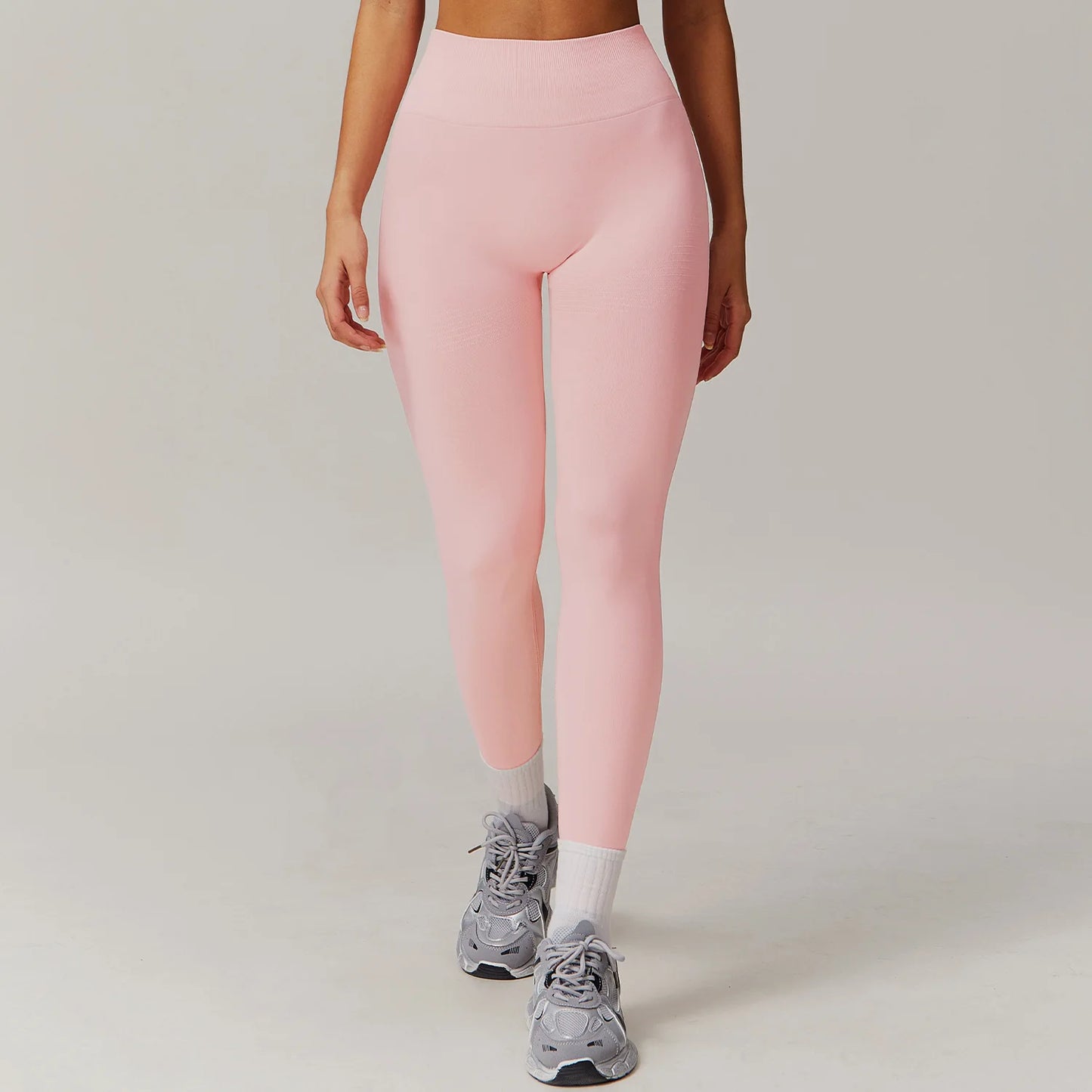 High Waist Seamless Leggings Women Fitness Running Yoga Pants Ribbed Leggings Energy Gym Tights Leggings Casual Workout Leggings