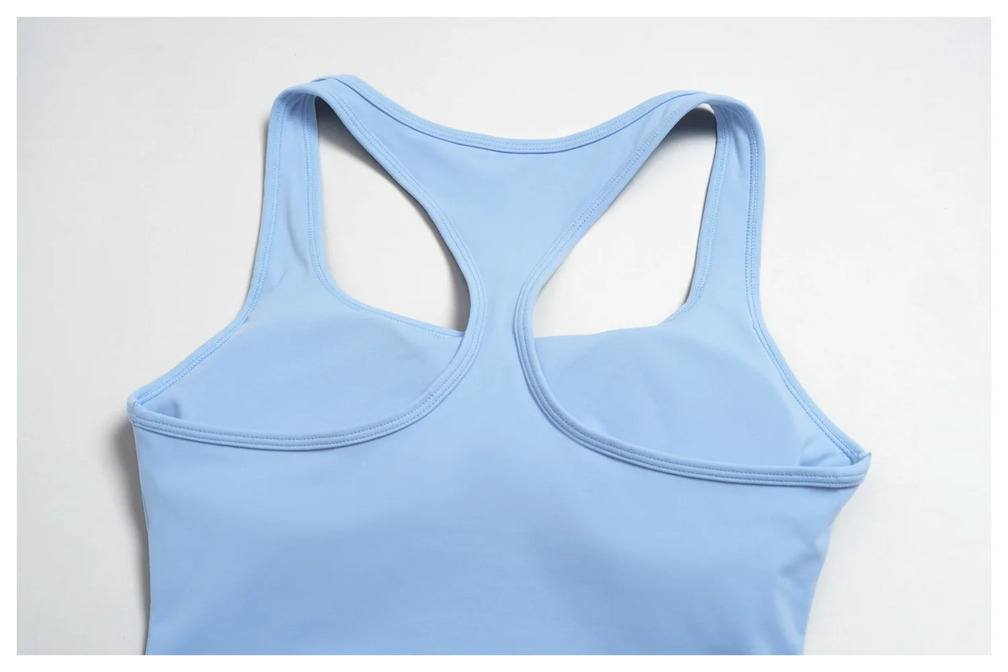 Yoga Vest Women Running Top Tank Top Short Sleeve I-shape Backless Gym Bra Running Workout Top Solid Color Nylon Fitness Top