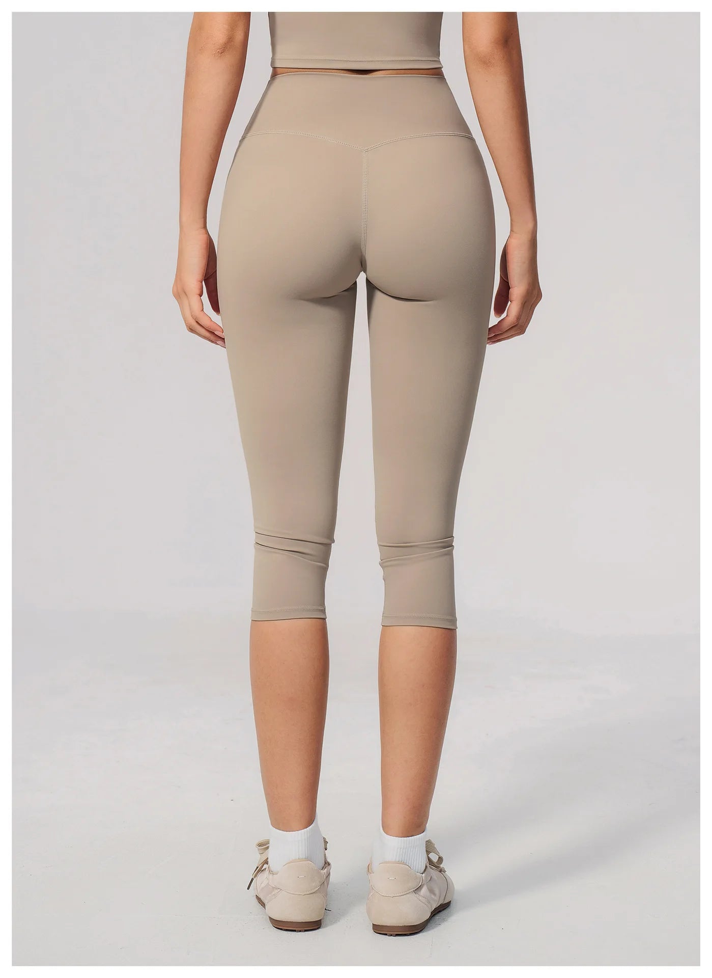 Women's High Waist Yoga Capri Pants Butt Lift Leggings Squat Proof Tummy Control Workout Sports Breathable Running Summer Tights