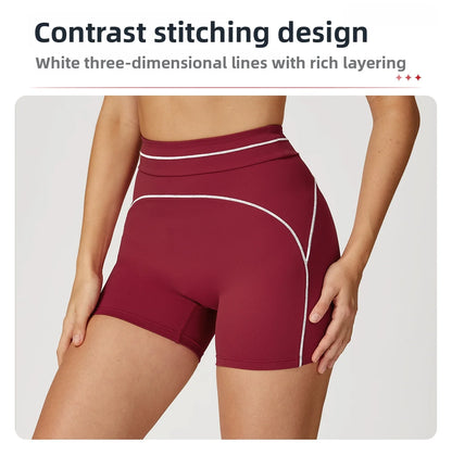 Yoga Shorts Women Fitness Shorts Running Cycling Shorts Breathable Sports Leggings High Waist Tights Workout Gym Summer Shorts