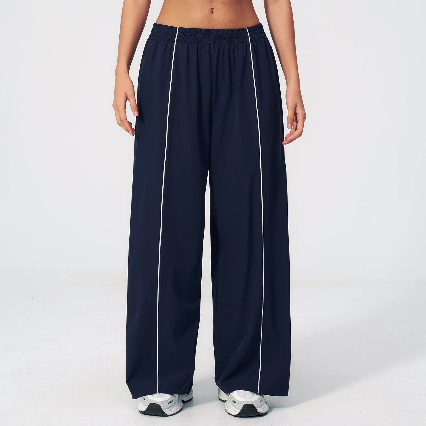 Yoga Pants Women's Sun Protection Pants Contrasting Lines Sports Pants Breathable Uv Resistant Breathable Loose Sports Pants