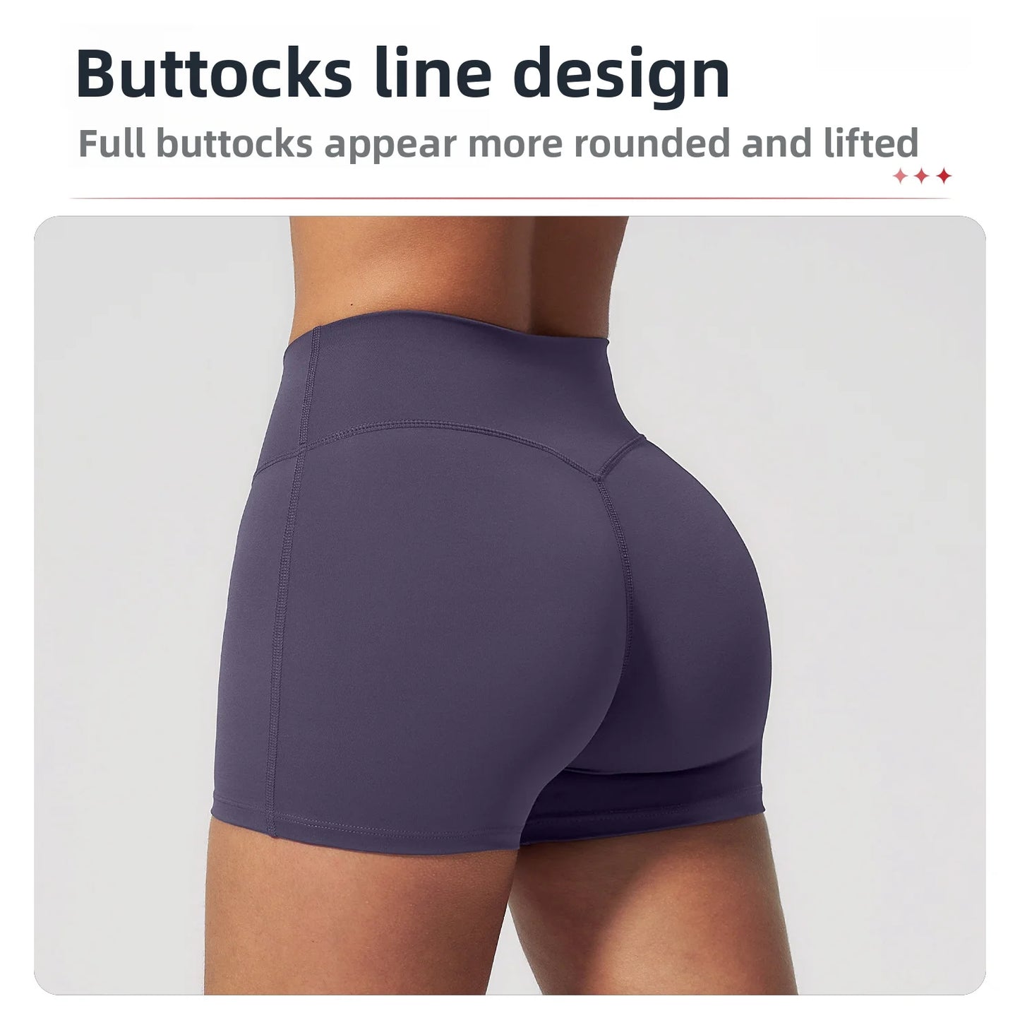 JUREN Yoga Shorts Women Fitness Shorts Running Cycling Shorts Breathable Sports Leggings High Waist Summer Workout Gym Shorts