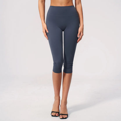 Women's High Waist Yoga Capri Pants Butt Lift Leggings Squat Proof Tummy Control Workout Sports Breathable Running Summer Tights