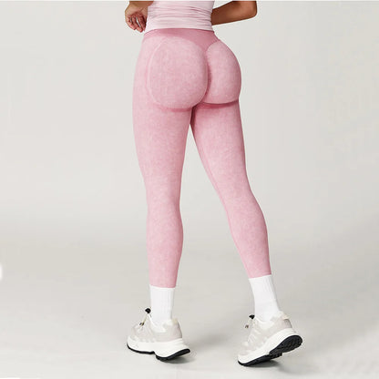 Yoga Pants Seamless Fitness Legging Women Sports Yoga Pant High Waist Ribbed Gym Clothes Fitness Workout Wear Scrunch Bum Tights