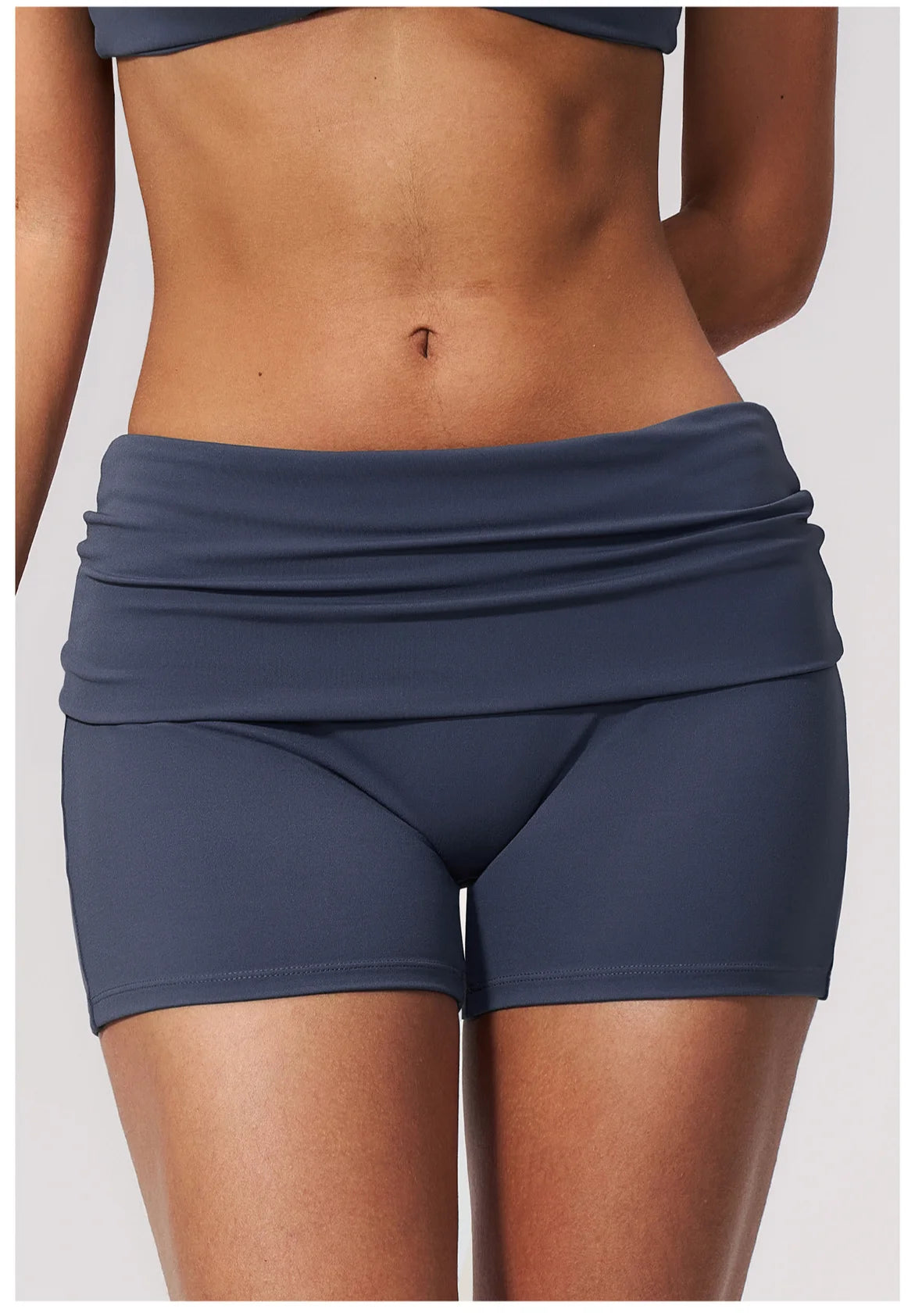 Summer Women Fitness Workout Shorts Yoga Shorts Fold Over High Waist Lift Butt Fitness Shorts Women Running Push Up Gym Shorts