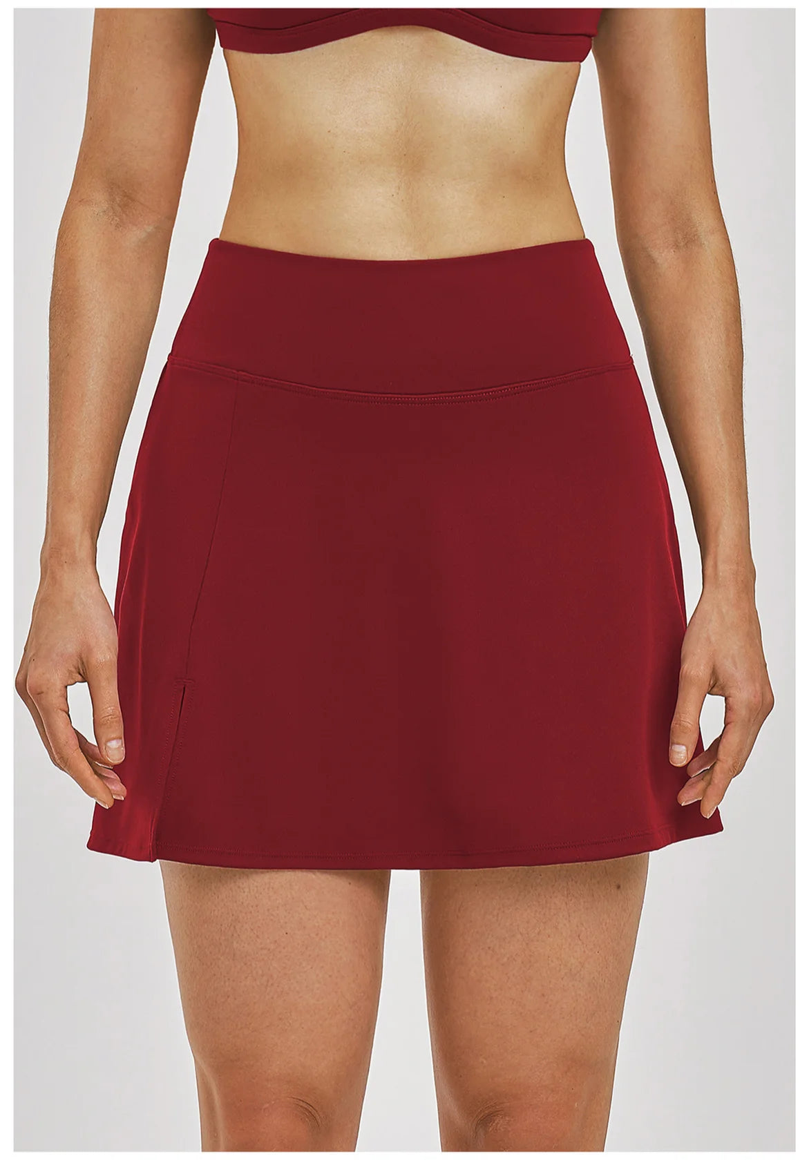 Outdoor Sports Yoga Skirt Women Badminton Tennis Skirt High Waist Breathable Sweat Skirt Active Athletic Yoga Fitness Skirt